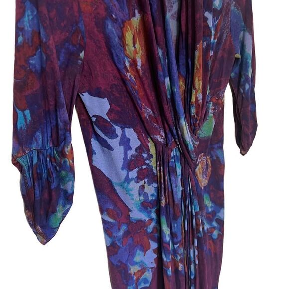 Rachel Roy Draped V Neck Midi Dress - Picture 4 of 8